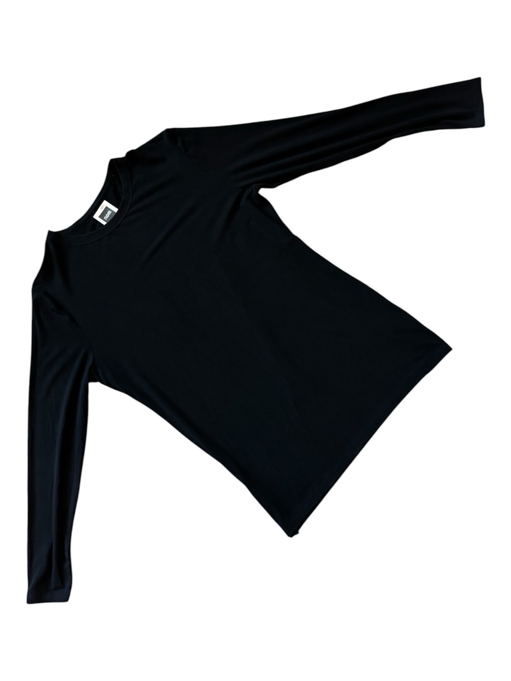 Maternity Black Long Sleeve Women's Crewneck Top
